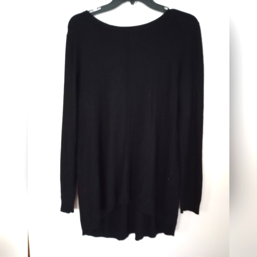 BLACK DRESS WITH LONG SLEEVE, ZIPPER, SIZE M, BT TWO TWENTY FIVE